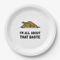 All About That Baste Fitted Modern Style Paper Plates