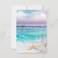 BEAUTIFUL TROPICAL OCEAN SUNRISE Bridal Shower Invitation