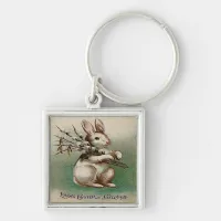 Vintage Loving Easter Greeting Keychain