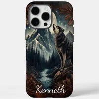 Wolf's Moonlight Serenade iPhone 16 Pro Max Case