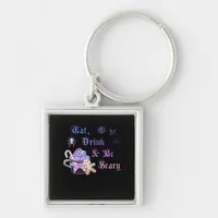 Eat Drink And Be Scary Hexmas Cool Unique Style Keychain