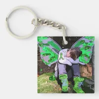 Lyme Disease Warrior Angel or Fairy Key Chain