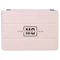 Professional Chic Pink Trendy Monogrammed Custom iPad Air Cover