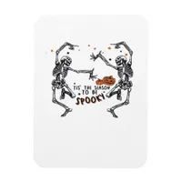 Tis The Season To Spooky Halloween Skeleton Retro  Magnet