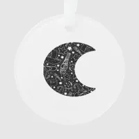Whimsigoth Witch Moon Wicca Kawaii Goth Tattoo Ast Ornament