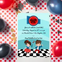 4th July Sock Hop Party Invitation