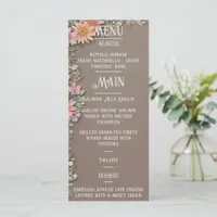 Floral Elegance Wedding Menu