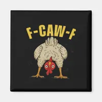 F-Caw-F Humor Gothic Crow Funny Aesthetic Style Magnet