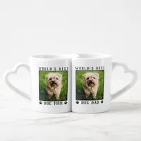 World's Best Dog Mom and Dad Pet Photo Coffee Mug Set
