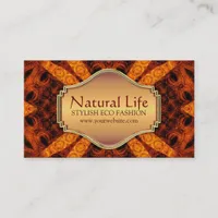 Natural Life Eco Fashion Design Business Card