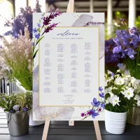 Wildflower Wedding Watercolor Welcome Peri ID954 Foam Board