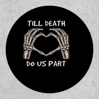 Unisex Til Death Do Us Part, Bride To Be, Bones, M Patch