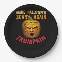 Trumpkin Make Halloween Scary Again – Funny Donald Paper Plates