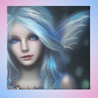 Ethereal Mystical Fairy Girl Metal Print