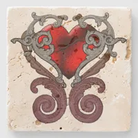 You Have My Heart Stone Coaster