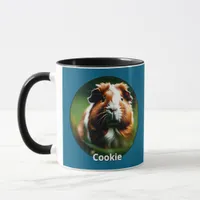 Guinea Pig Custom Pet Photo Ocean Blue Mug