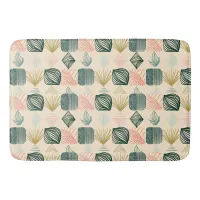 Bold Caribbean Tribal Mudcloth: Boho Buttercream Bath Mat