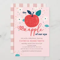 Apple of Our Eye Fall Girl Baby Shower Invitation