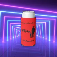 Cool Bonus Dad Happy Father's Day | Seltzer Can Cooler