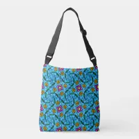 Abstract Floral Crossbody Bag