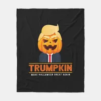 Trumpkin Make Halloween Great Again Halloween Fleece Blanket