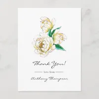 Watercolor Floral Postcard