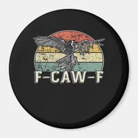 F-Caw-F Cow Funny Bird Vintage Sunset Funny Humor Magnet