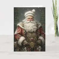 Santa Claus Father Christmas AI Assist Portrait Card