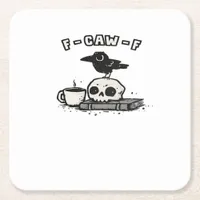F-Caw-F Classic Cool Unique Square Paper Coaster