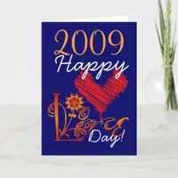 HAPPY 2009 LOVE DAY Card