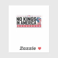 No Kings In America USA Minimal Clean Sticker