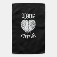 Skeleton Hands Heart Gothic Classic  Garden Flag