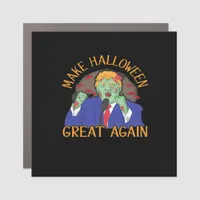 Halloween  Trumpkin Tri-Blend Car Magnet