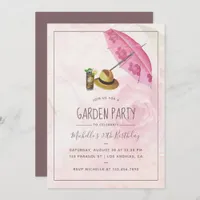 Vintage Retro Garden Party invitation