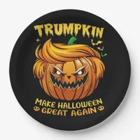 Trumpkin Halloween - Make Halloween Great Again Cl Paper Plates