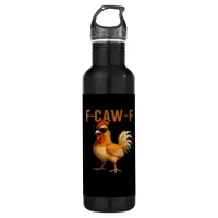 F-Caw-F Chicken Classic Aesthetic Design Stainless Steel Water Bottle
