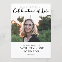 Modern Funeral Celebration of Life Invitation