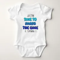 Birthday Boy, name and age, Smash Cake Shirt