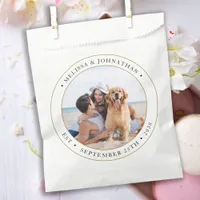 Wedding Modern Personalized Photo Favor Bag