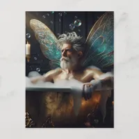 Fairy Elder in the Bubblebath Postcard