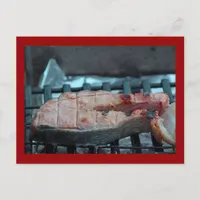 Grilled Salmon Postcard