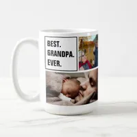 Best Grandpa Ever Photo Collage and Custom Text Coffee Mug