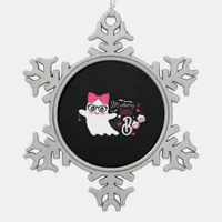 Mommy’s Little Boo Halloween  Snowflake Pewter Christmas Ornament