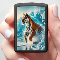 Bengal's Splash: Ocean Power Zippo Lighter