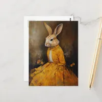 Rabbit in a Yellow Dress Postcard