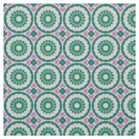 Girly Elegant Colorful Mosaic Geometric Pattern Fabric