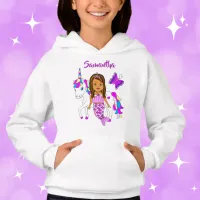 Pretty Mermaid and Unicorn Personalized Shirt