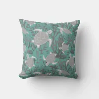 Sea Turtles Grey Blue Patterned Gifts