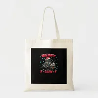 Merry F-Caw-F Funny & Vintage Design Tote Bag