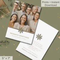 Corporate Business Team Photo Business  Holiday Card